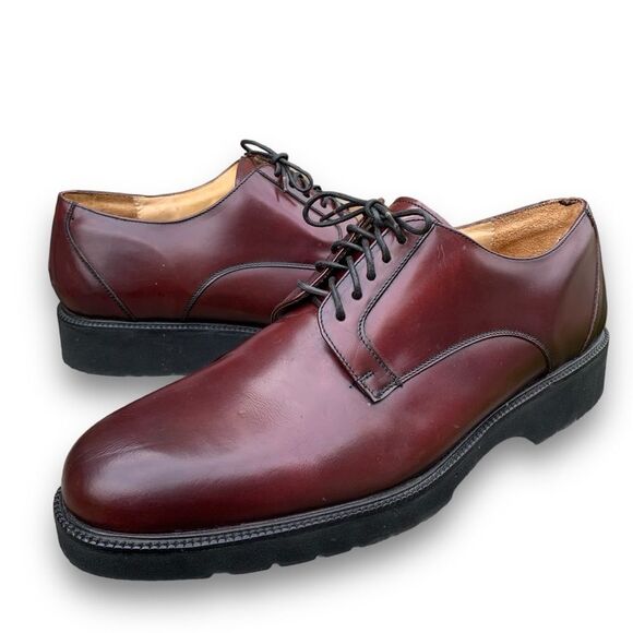 Quirelli Leather Upper Solid Slip Resistant Dress Casual Shoes Men’s size 10 E - Picture 1 of 16
